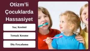 Otizmli Çocukta Saç Kesimi, Tırnak Kesme ve Diş Fırçalama: Duyusal Hassasiyet Rehberi 3 Duyusal hassasiyeti olan otizmli çocuk, saç kesimi sırasında kulaklıkla sakinleşiyor